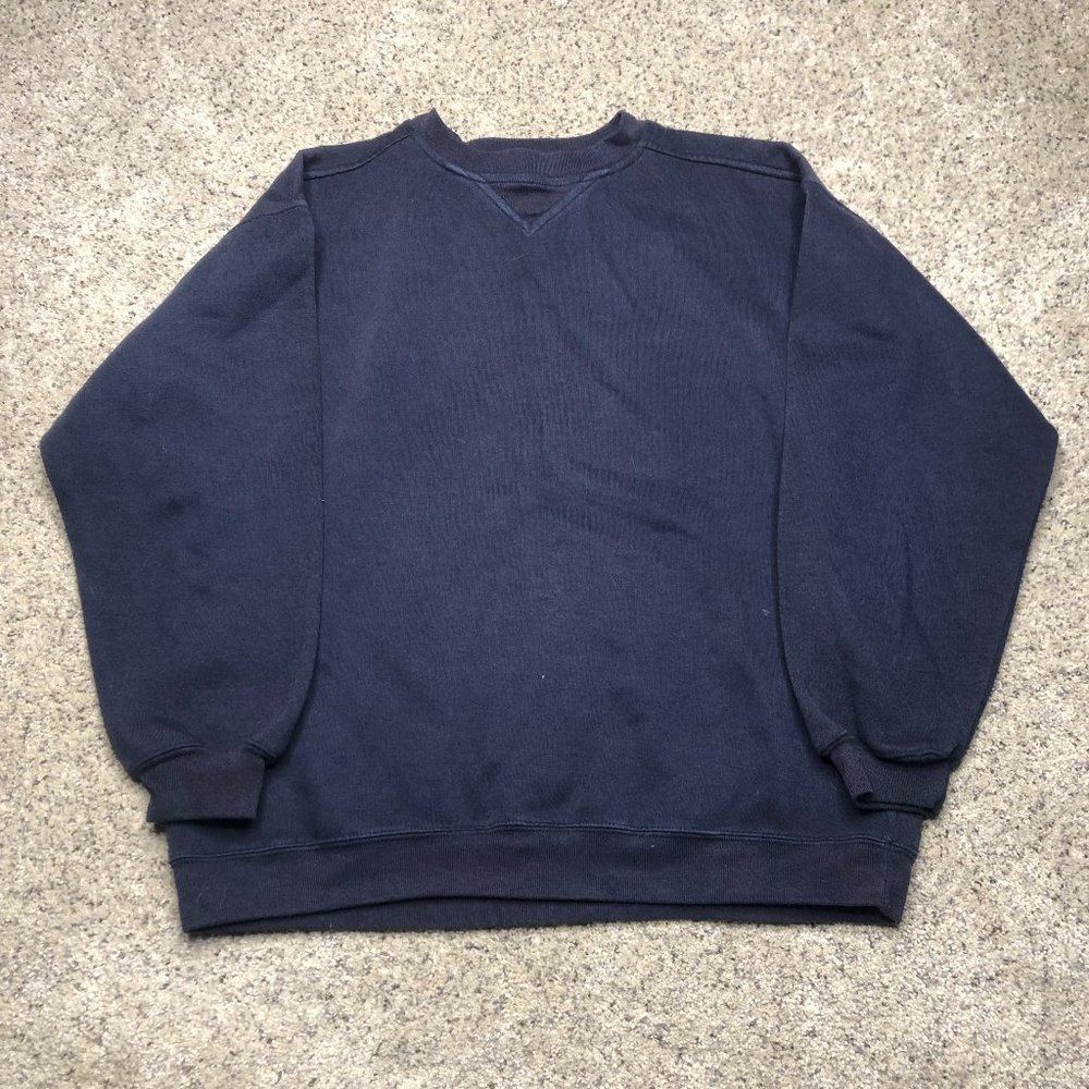 Jennifer Moore Sweater Womens Small Blue Long Sleeves Crew Neck Casual Outdoor